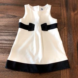 Janie and Jack- Cream and black shift dress